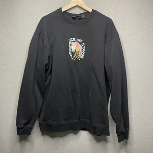 Volcom Mens XXL Featured Artist Tetsunori Crew Sweatshirt Black 2XL - Picture 1 of 8