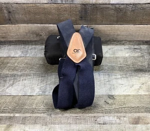 CLC Custom Leder Handwerk strapazierfähig verstellbar Arbeit Hosenträger schwarz blau A018 - Bild 1 von 5