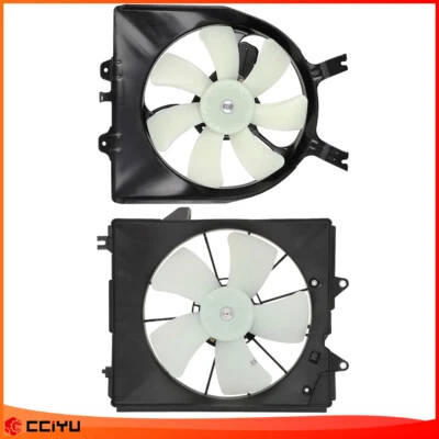 For 2005 2006-2010 Honda Odyssey Cooling Fans Assemblies Left-and-Right 3.5L V6 - Image 1 of 4