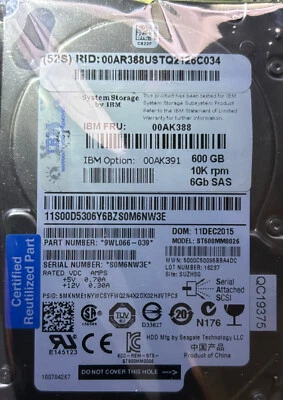 Seagate 10K.6 ST600MM0026 600GB SAS-2 2.5" Hard Disk Drive - Image 1 of 4