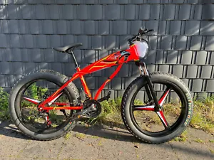 Fatbike Mountainbike 26 Zoll 44 cm 24 Gang Scheibenbremse Rot 3Ys - Bild 1 von 2