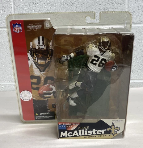 Deuce McAllister New Orleans Saints Series 6 McFarlane Figure 2003 Cover