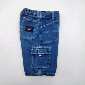 ☑️🚨🎁Rare Vintage Tommy Hilfiger Young Boys Jean Shorts Size 5 Denim📸SEE📏📸 - Picture 1 of 24