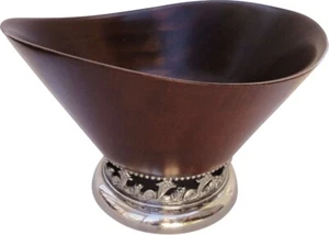 Mid Century Modern Walnut and Silverplate Center Bowl Sheffield Silver Co. RARE - Picture 1 of 7
