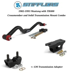 1982-1993 Mustang Stifflers Transmission Crossmember & Solid Mount TH-400 - Picture 1 of 9