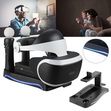 4in1 Controller Ladestation Ständerhalter Für PlayStation PS4 VR PS Move Schwarz