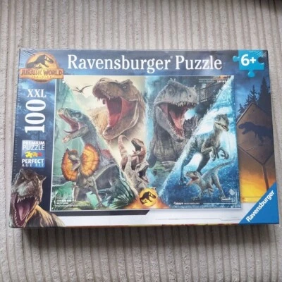Rompecabezas Ravensburger Jurassic World Dominion XXL 100 piezas dinosaurio rompecabezas edad 6+ Foto 1 de 2