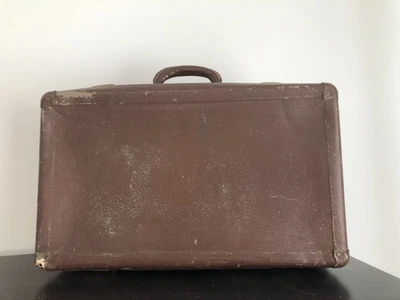 valise en carton Atlantis vintage ancienne en l'état PORT OFFERT - Photo 1/4