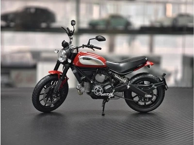 TSM 1/12 Scale Scrambler Classic 803cc 2015 Red Motorcycle Diecast Model Toy - Image 1 of 4
