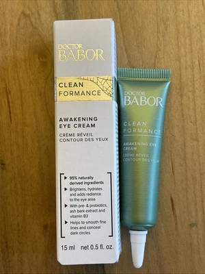 Crema de ojos para despertar DR. BABOR CLEAN FORMANCE - ¡15 ml / 0,5 foz hidratante! Nuevo en caja Foto 1 de 4