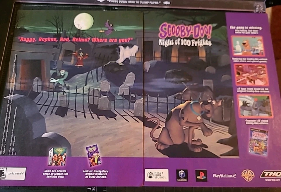 Scooby-Doo Night Of 100 Frights Video Game Print Ad 2003 8x11 Promo Wall Art  - Image 1 of 1