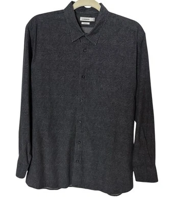 J. Lindeberg Long Sleeve Button Down Dani Mel Pop Print Shirt Men's L Black Slim - Image 1 of 4