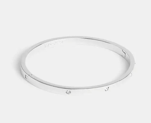 Bracciale donna Coach con cerniera in pietra argento nuovo con etichetta CAD38 $98