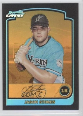 2003 Bowman Chrome Gold Refractor /170 Jason Stokes #163 - Image 1 of 2