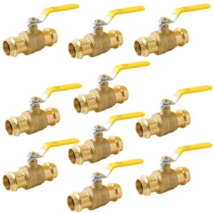 WHK 10 Pack 3/4 Press Propress Ball Valve Pro Press Ball Valve Fittings to P - Picture 1 of 8
