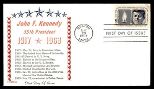 Mayfairstamps US FDC 1964 John F Kennedy 35th President First Day Cover aau_1239 - Picture 1 of 2