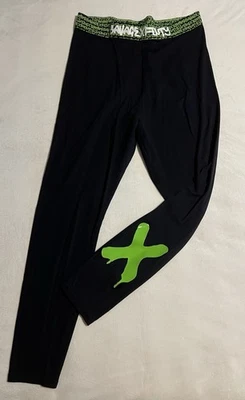 SAVAGE X FENTY Black Neon Green Accents Soft Leggings Women’s Sz 2X *EUC* - Image 1 of 4