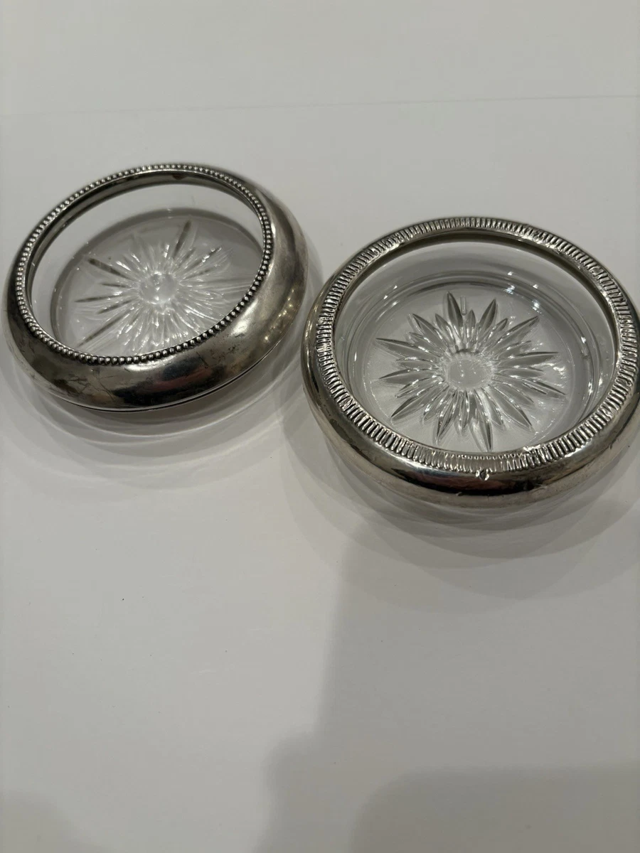 Frank M. Whiting Antique US Sterling Silver Dishes & Coasters for