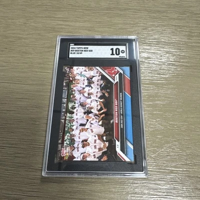 2024 Topps Now Boston Red Sox 2004 Serie Mundial Reunión Azul Paralelo/49 SGC 10 Foto 1 de 4