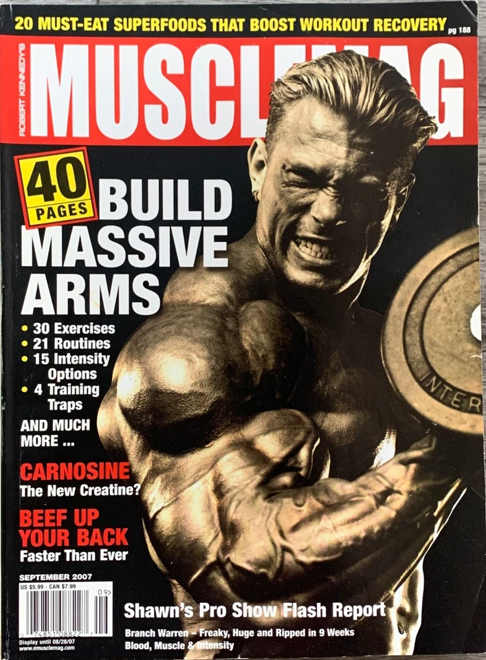 MuscleMag Magazine, Collector's Item, September, 2007 - Image 1 of 1