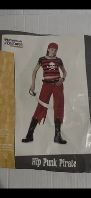 Disfraz de pirata hip punk de Halloween para niños 8-10 Foto 1 de 4