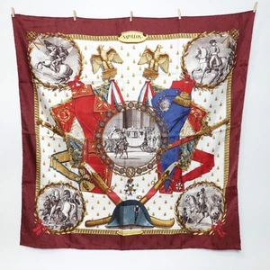 Hermes NAPOREN Bufanda Multicolor Seda A-1538 - Imagen 1 de 24