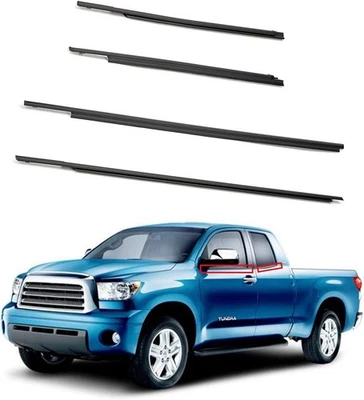 For 2007-2018 Toyota Tundra Double Cab Window Moulding Weatherstrip Seal-Belt Qg - Image 1 of 4