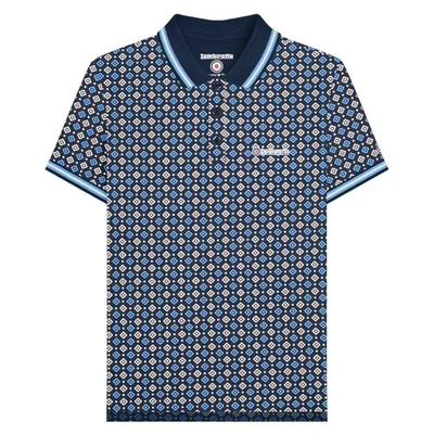 Lambretta  Polo SS25 Geométrico para Hombre (LB292) - Imagen 1 de 3