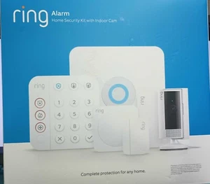 Ring Gen 2 Indoor Cam 2 and 8pc Alarm Kit - Picture 1 of 2