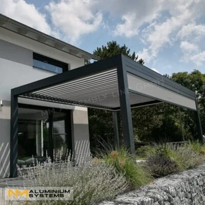 TOP ANGEBOT!Pergola Lamellendach 6 X 4 m mit 2 x Zip Markise Komplettset ! - Bild 1 von 21