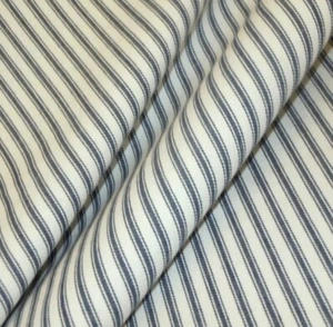 Cotton Ticking Navy Blue Fabric - Picture 1 of 4