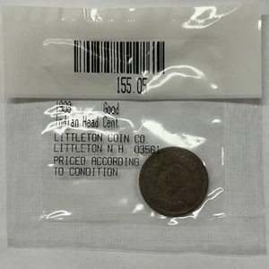 1908 P Indian Head Cent In Sealed Package Marked Good - Picture 1 of 4