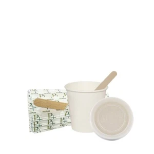 1600 BICCHIERINI CAFFE CARTA 75 ml BIANCHI ASPORTO - 1600 PALETTE + COPERCHI - Foto 1 di 8