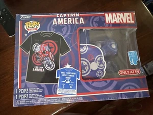 Capitán América Funko Pop! y Camiseta Combo Art Series Target Exclusivo Talla L - Imagen 1 de 1