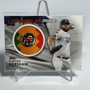 2022 Topps Clayton Kershaw Los Angeles Dodgers City Flag Patch #CFP-Ck NM Card - Picture 1 of 8