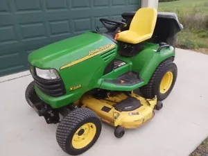 JOHN DEERE X SERIES TRACTOR FRONT TRIM PANEL COVER ((BROKEN TABS)) OEM USED PART - Picture 1 of 7