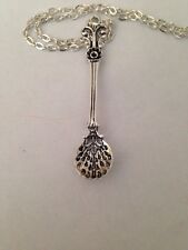 Vintage Shell Alice Inspired Mini Tea Spoon Necklace 18" Inch Reduced to Clear