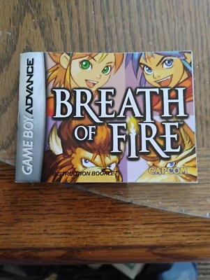 Breath of Fire (Nintendo Game Boy Advance GBA) manual only - Image 1 of 4