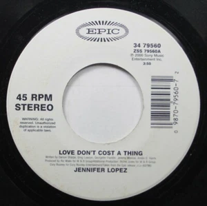 90'S 45 Jennifer Lopez - Love Don'T Cost A Thing / love don't cost a thing On Ep - Picture 1 of 2