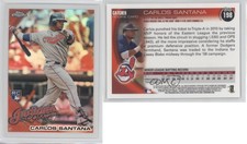 2010 Topps Chrome Wrapper Redemption Refractor Carlos Santana #198 Rookie RC