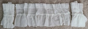 3 Vintage Valance Sheers 41"W×12"L Each, From Sears, 1 Has Tiny Hole - Picture 1 of 6
