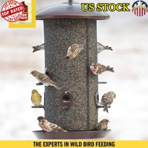 Giant Combo Screen Bird Feeder 10 Lb Capacity Built-in Drainage Holes Durable US - Picture 1 of 2
