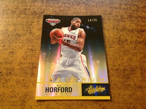 2012-13 Panini Absolute Memorabilia Gold Al Horford Atlanta Hawks #14/25 SP
