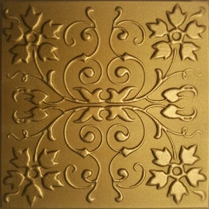 Ceiling Tiles, Glue Up 20" x 20", DIY, Decorative, Styrofoam, CAPRI Metalic GOLD - Picture 1 of 2