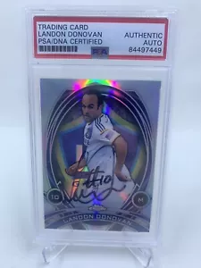 Landon Donovan Signed 2014 Topps Chrome Refractor PSA/DNA LA Galaxy - Picture 1 of 2
