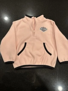 Harley Davidson Kids Size 5 Pink Pull Over - Picture 1 of 4