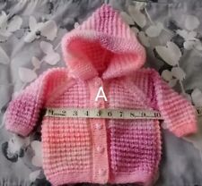 Baby girl's hand knitted  hooded jackets