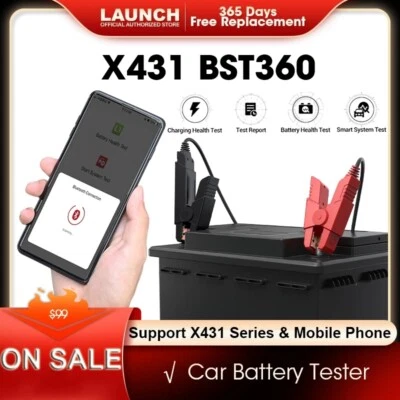Clip probador de batería Bluetooth LAUNCH BST360 usado con X431 V V+ PRO3S+ PRO MINI Foto 1 de 4