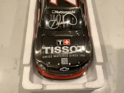 DANICA PATRICK AUTOGRAPHED 2011 CHEVY IMPALA TISSOT BRUSH METAL DIECAST & CARD - Image 1 of 4