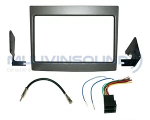 Radio Stereo Installation Dash Kit Combo 2DIN GRAY + Harness + Antenna PO14 - Bild 1 von 1